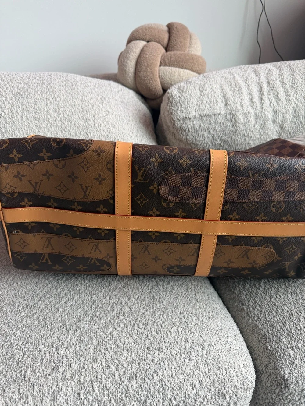 Louis Vuitton X Nigo Keepall Bandouliere 50 Brown